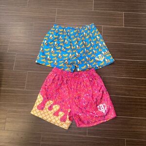 Colorful Graphic Shorts Set